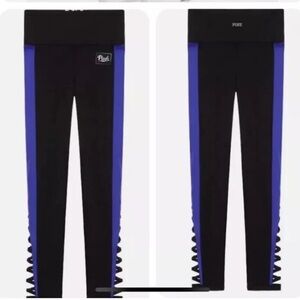 PINK Victoria Secret Ultimate High Waist Strappy Leggings Black & Blue Size XS